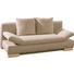 SCHLAFSOFA Webstoff Beige - Beige/Buchefarben, KONVENTIONELL, Holz/Textil (195/75/90/145cm) - Novel