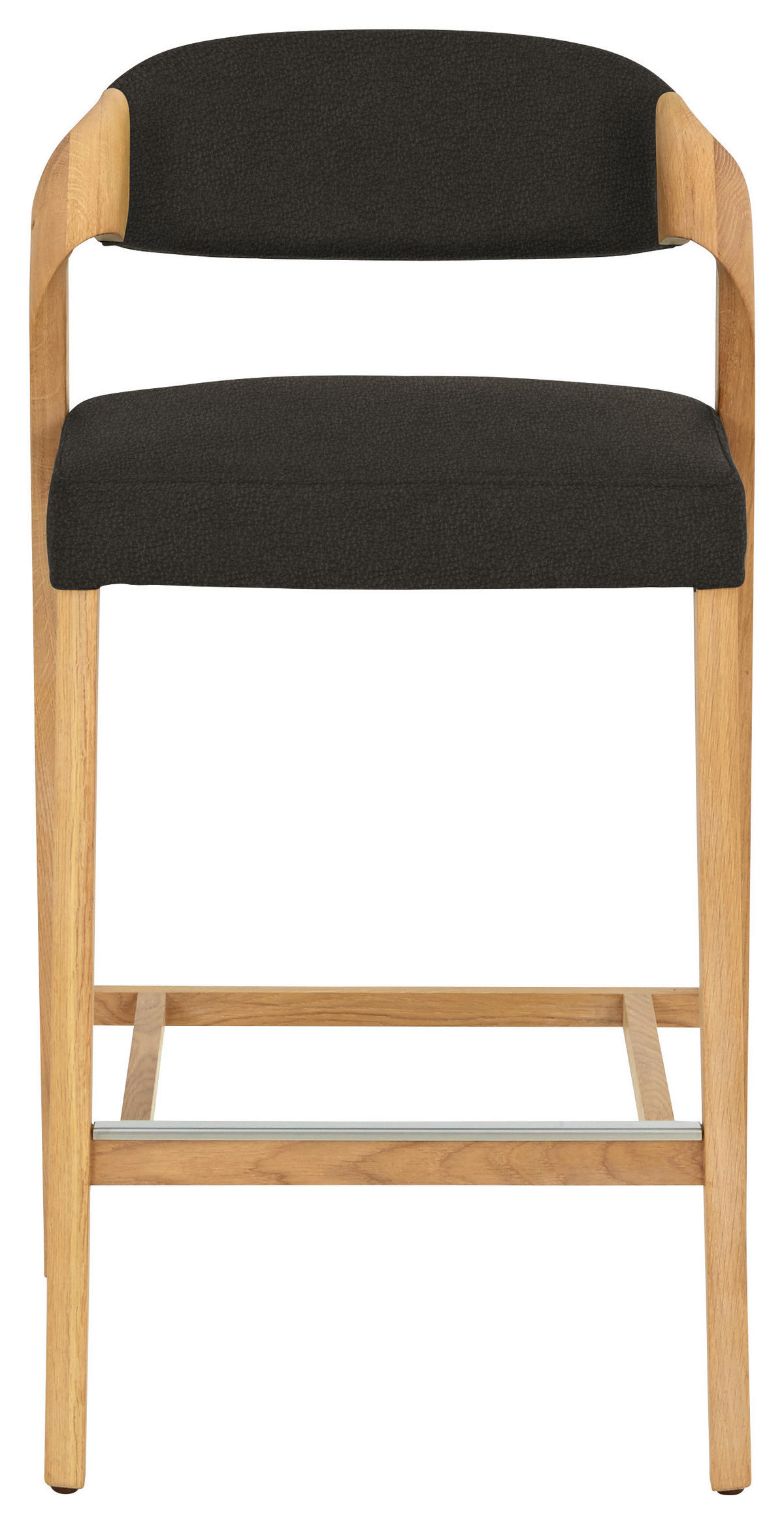 TRESENSTUHL in Eichefarben, Dunkelbraun  - Eichefarben/Dunkelbraun, Natur, Leder/Holz (51/93/49cm) - Voglauer