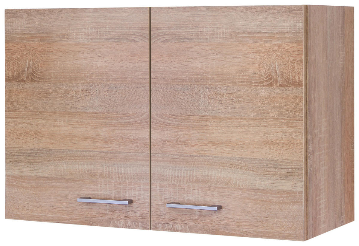 KÜCHENOBERSCHRANK 80/54,8/32 cm  in Weiß, Sonoma Eiche  - Alufarben/Weiß, KONVENTIONELL, Holzwerkstoff/Kunststoff (80/54,8/32cm) - FlexWell