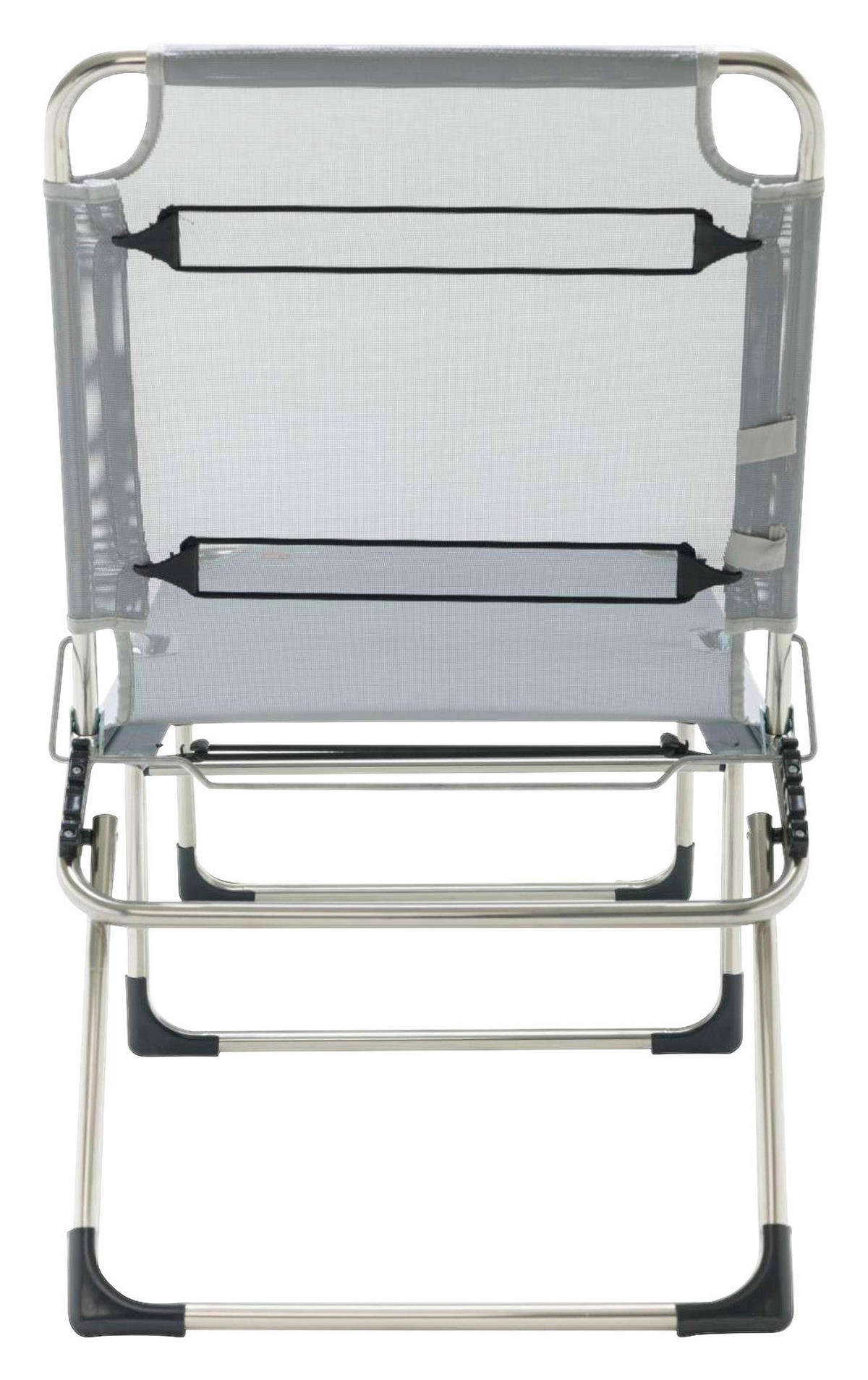 DREIBEINLIEGE 58/42/190 cm  - Alufarben/Grau, Design, Textil/Metall (58/42/190cm) - FIAM