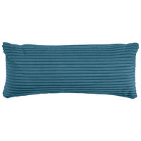 ECKSOFA in Cord Hellblau  303/196 cm  - Schwarz/Hellblau, Design, Kunststoff/Textil (303/196cm) - Livetastic