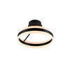 LED-DECKENLEUCHTE 40/24 cm   - Schwarz/Weiß, Design, Kunststoff/Metall (40/24cm)