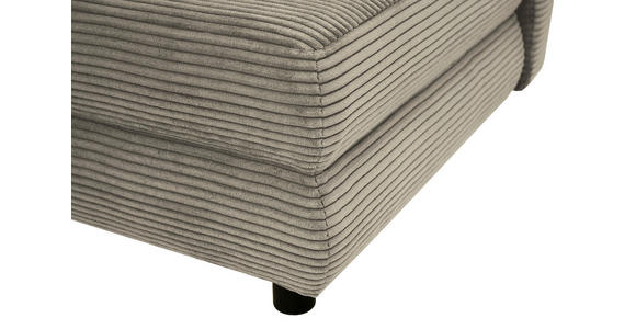 SCHLAFSOFA Taras  mit Stoffauswahl Cord Taupe  - Taupe/Schwarz, Design, Kunststoff/Textil (197/77/81cm) - Xora