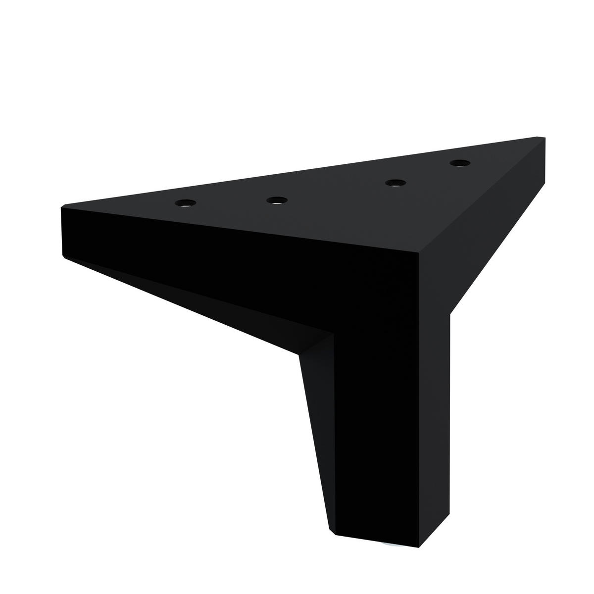 BOXSPRING KREVET 180/200 cm     crna  - crna/boje aluminija, Design, tekstil/metal (180/200cm) - Dieter Knoll