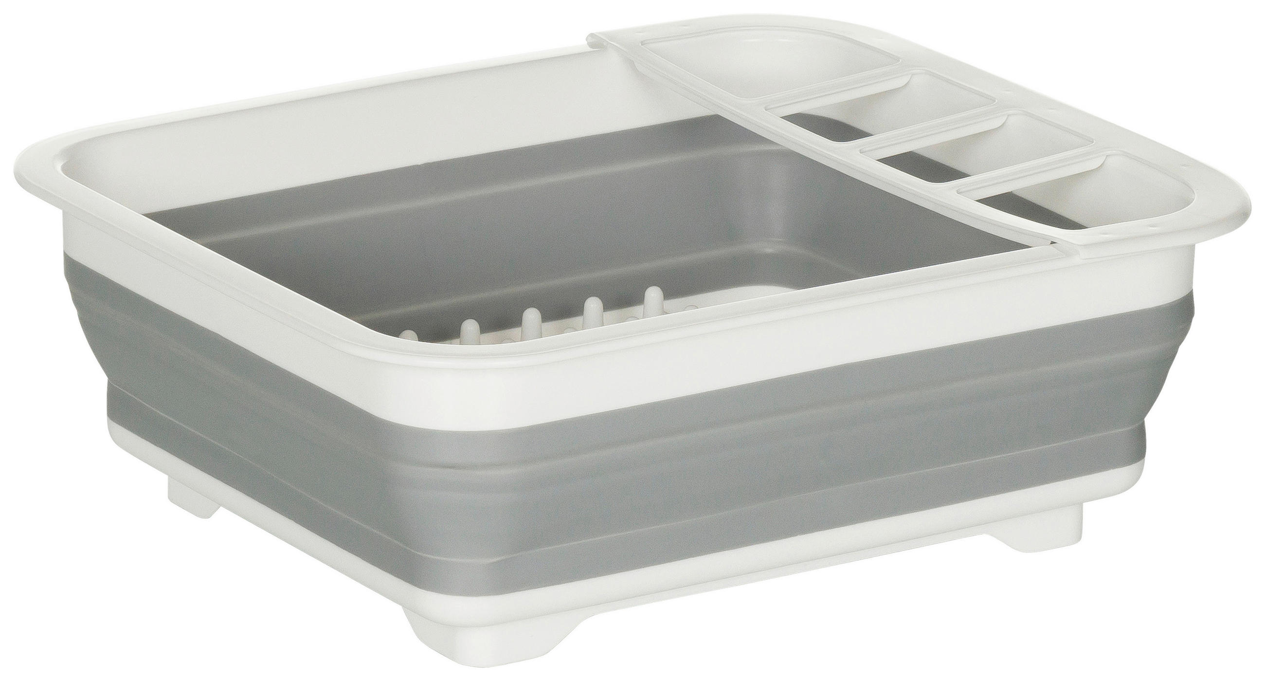 DISKSTÄLL - vit/grå, Basics, plast (36,5/13/31,5cm) - MID.YOU