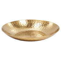 OBSTSCHALE  - Goldfarben, Design, Metall (50/8/50cm) - Livetastic