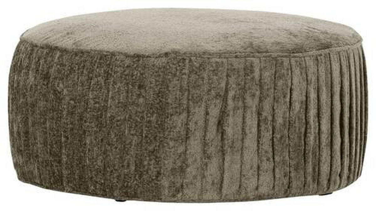 HOCKER in Textil Taupe  - Taupe/Schwarz, Design, Kunststoff/Textil (75/38/75cm) - Landscape