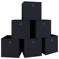 VIKBAR FÖRVARINGSKORG  27/28/27 cm  - svart, Basics, plast (27/28/27cm) - MID.YOU