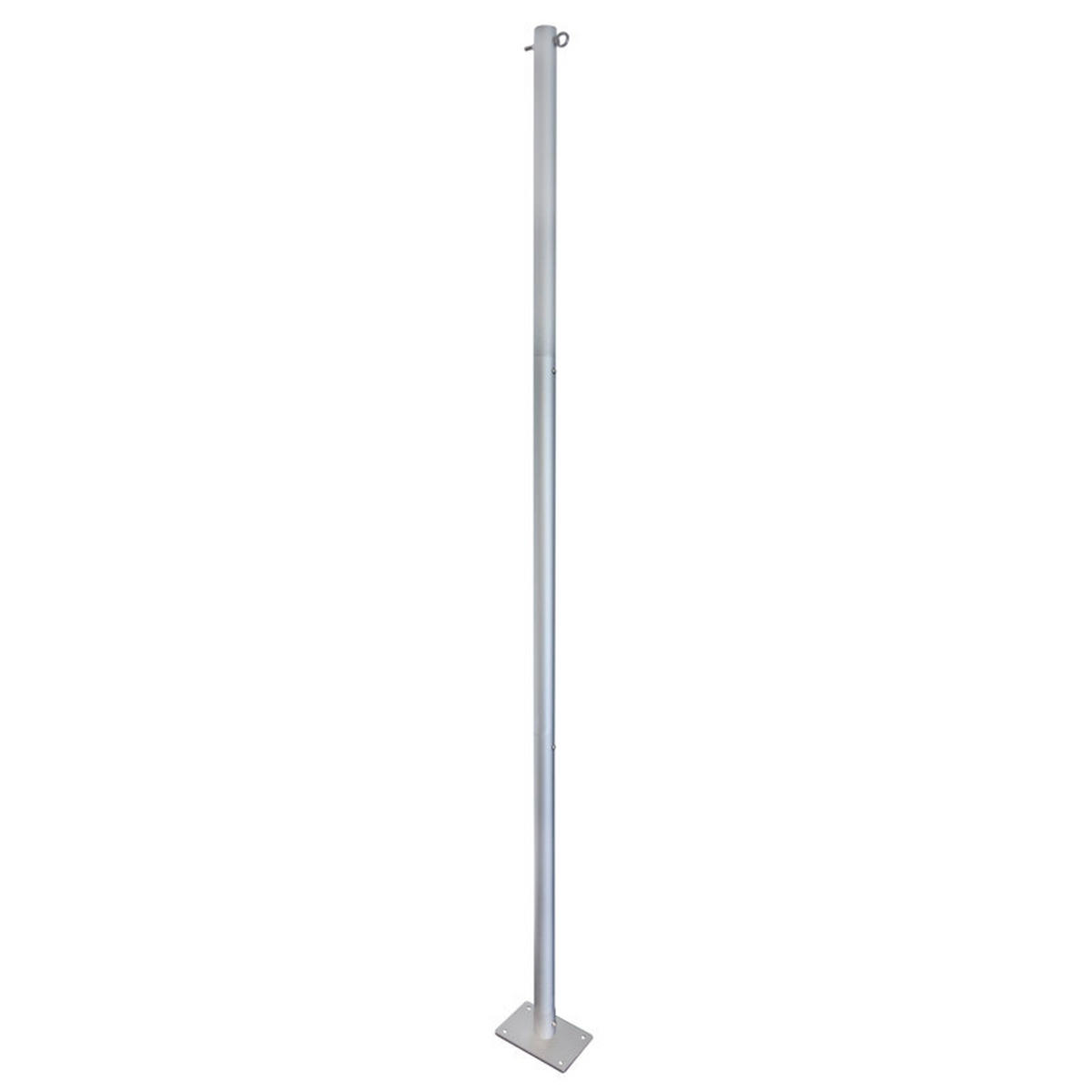 STĚŽEŇ PRO SLUNEČNÍ PLACHTU  - barvy hliníku, Basics, kov (4,8/240cm)