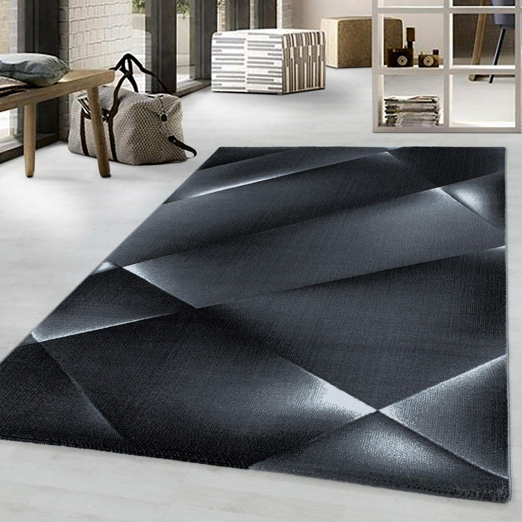 Thumbnail - Novel Läufer Costa 3527 Black, Schwarz, Textil, Abstraktes, rechteckig, 80x250 cm, Oeko-Tex® Standard 100, für Fußbodenh...