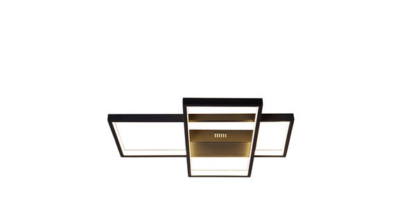 LED-DECKENLEUCHTE - Schwarz, Design, Kunststoff/Metall (50/40/6cm) - Ambiente
