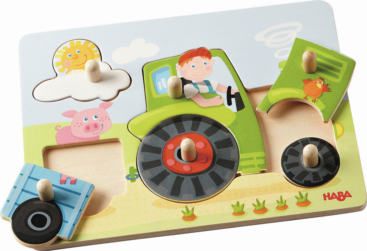 GREIFPUZZLE - Multicolor, Basics, Holz (22/17cm) - Haba