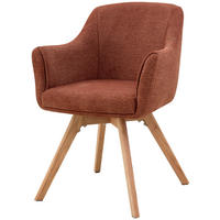 ARMLEHNSTUHL in Holz, Metall, Textil Karamell  - Karamell/Naturfarben, KONVENTIONELL, Holz/Textil (61/85,5/63,5cm) - Livetastic