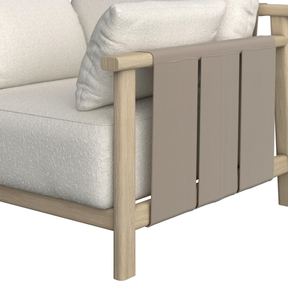 LOUNGESESSEL  - Sandfarben/Taupe, Romantik / Landhaus, Holz/Textil (100/86/97,5cm) - Dieter Knoll
