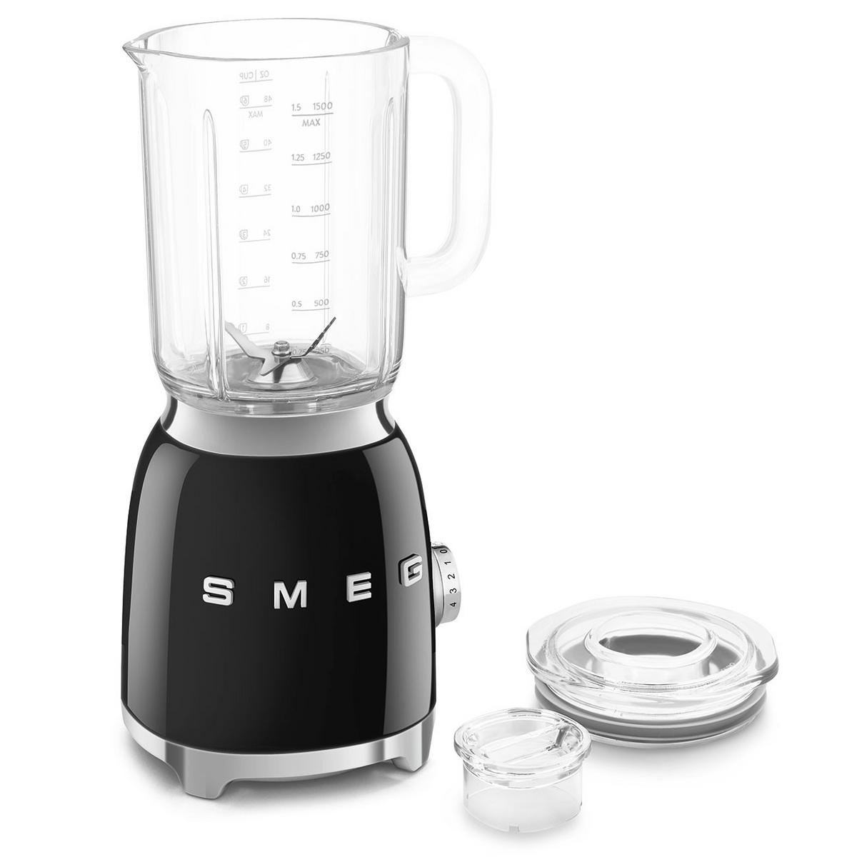 STANDMIXER  - Schwarz Hochglanz, Design, Kunststoff/Metall (19,7/39,7/16,3cm) - SMEG