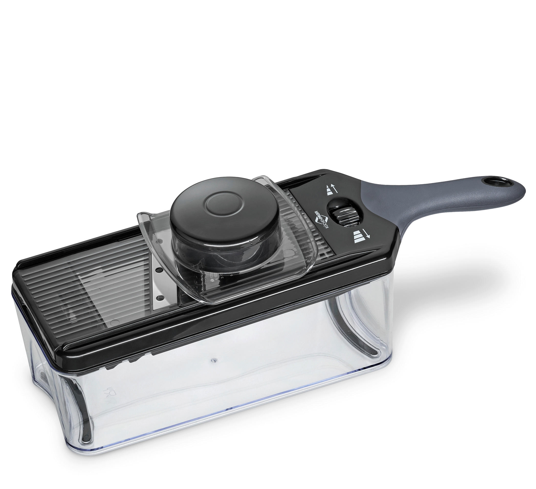 GEMÜSEHOBEL VARIO  - Schwarz, Basics, Kunststoff/Metall (38/11,5/15,5cm) - KÜCHENPROFI