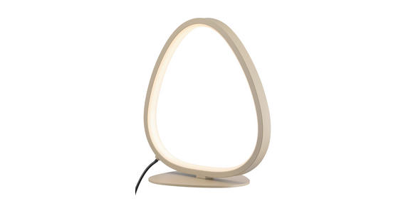 LED-TISCHLEUCHTE   - Sandfarben, Design, Kunststoff/Metall (22,6l) - Novel