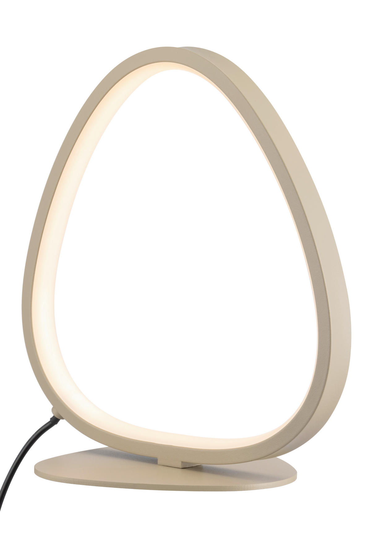 LED-TISCHLEUCHTE   - Sandfarben, Design, Kunststoff/Metall (22,6l) - Novel