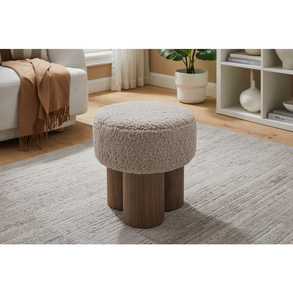 Livetastic TABURET, textil, kompozitní dřevo, 50/49/50 cm