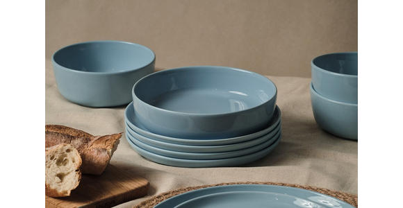 KOMBISERVICE Blau Colori blu 24-teilig 6 Personen  - Blau, Trend, Keramik - Novel