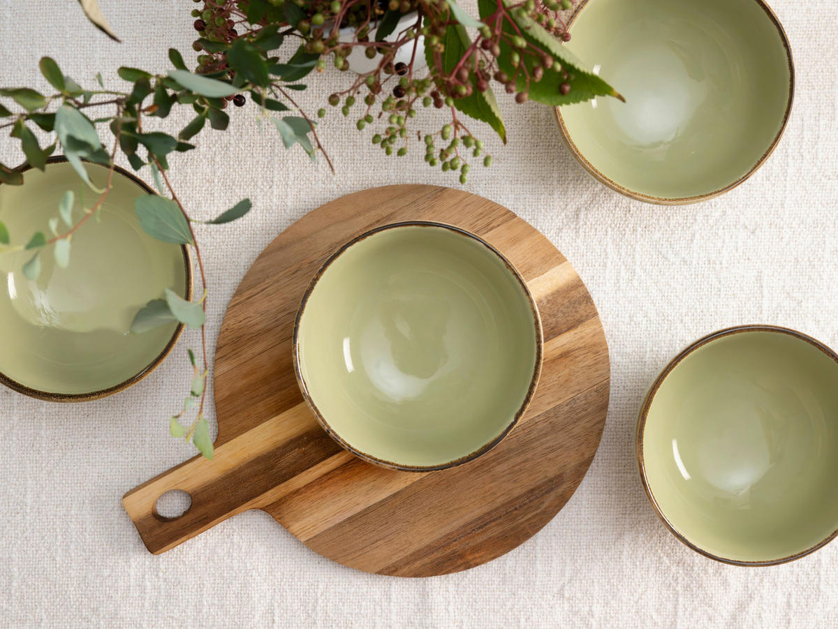 DIPPSKÅL SET 11,5 cm  - grön, Trend, keramik (11,5cm) - Creatable