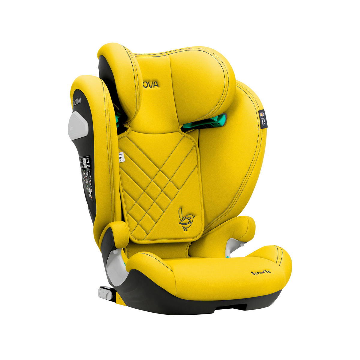KINDERAUTOSITZ Sora Fix  - Gelb, Basics, Kunststoff/Textil (52/41,5/63 - 83cm) - AVOVA