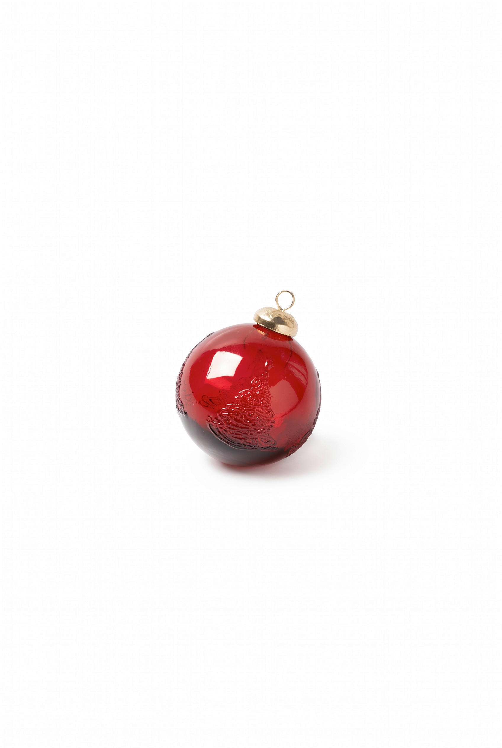 CHRISTBAUMKUGEL 8 cm Winter 2026  - Dunkelrot, Basics, Glas (8cm) - FYNCH-HATTON