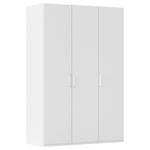 DREHTÜRENSCHRANK 151/223/60 cm 3-türig Weiß  - Silberfarben/Weiß, Design, Holzwerkstoff/Kunststoff (151/223/60cm) - Novel