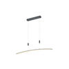 LED-HÄNGELEUCHTE 100/6 cm   - Anthrazit, Design, Kunststoff/Metall (100/6cm) - Hell