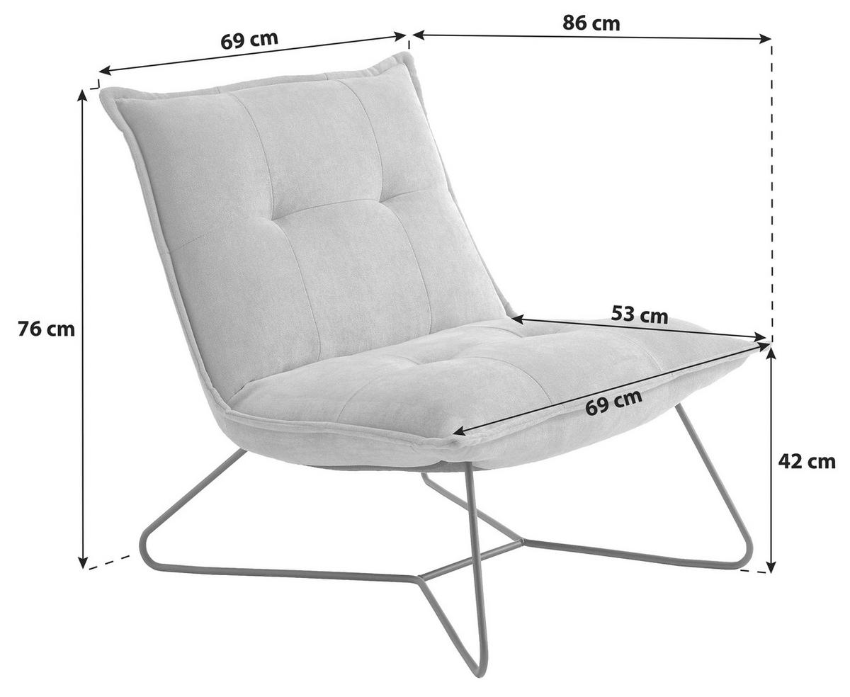 KŘESLO, kov, textil, žlutá - černá/žlutá, Basics, kov/textil (69/76/86cm) - MID.YOU
