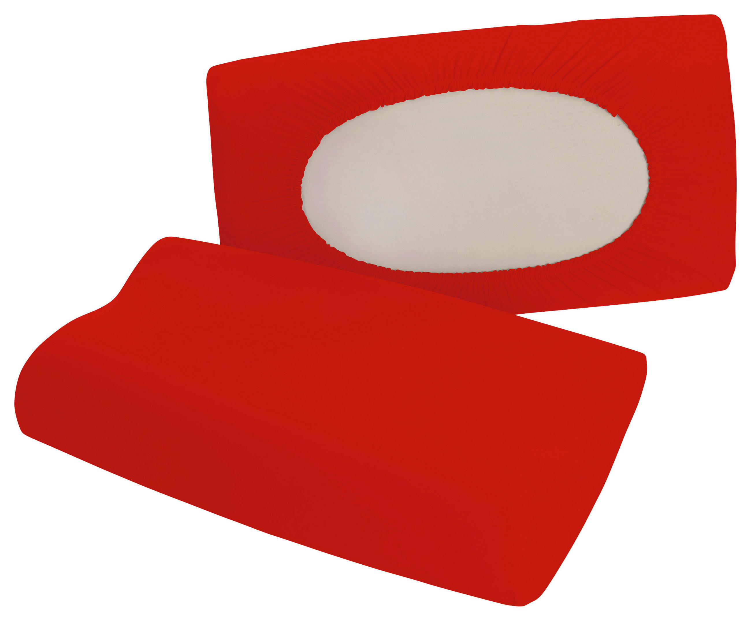 Schlafgut Kopfkissenbezug Pure Rot 40-70x40-90 cm