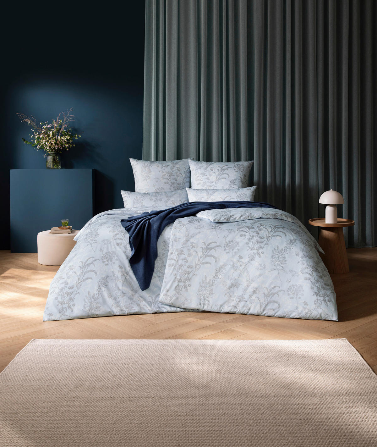 BETTWÄSCHE Exquisit 135/200 cm  - Hellblau, Design, Textil (135/200cm) - Estella