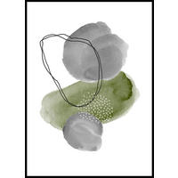 KONSTTRYCK 51,5/71,5 cm  - multicolor/svart, Design, trämaterial/textil (51,5/71,5cm) - Monee