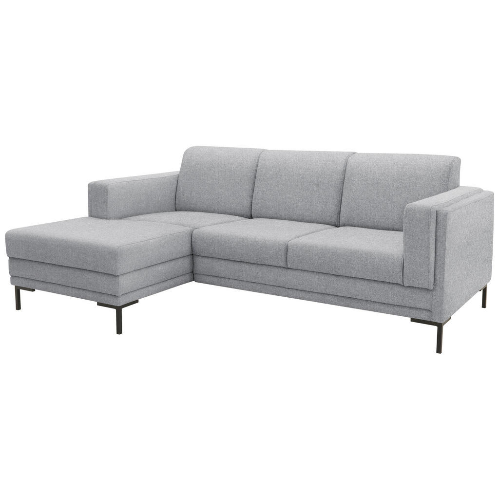 Thumbnail - Looks by W.Joop Ecksofa Looks Vii, Silber, Textil, Uni, 4-Sitzer, Füllung: Schaumstoff, L-Form, Ottomane links, 214x146 ...