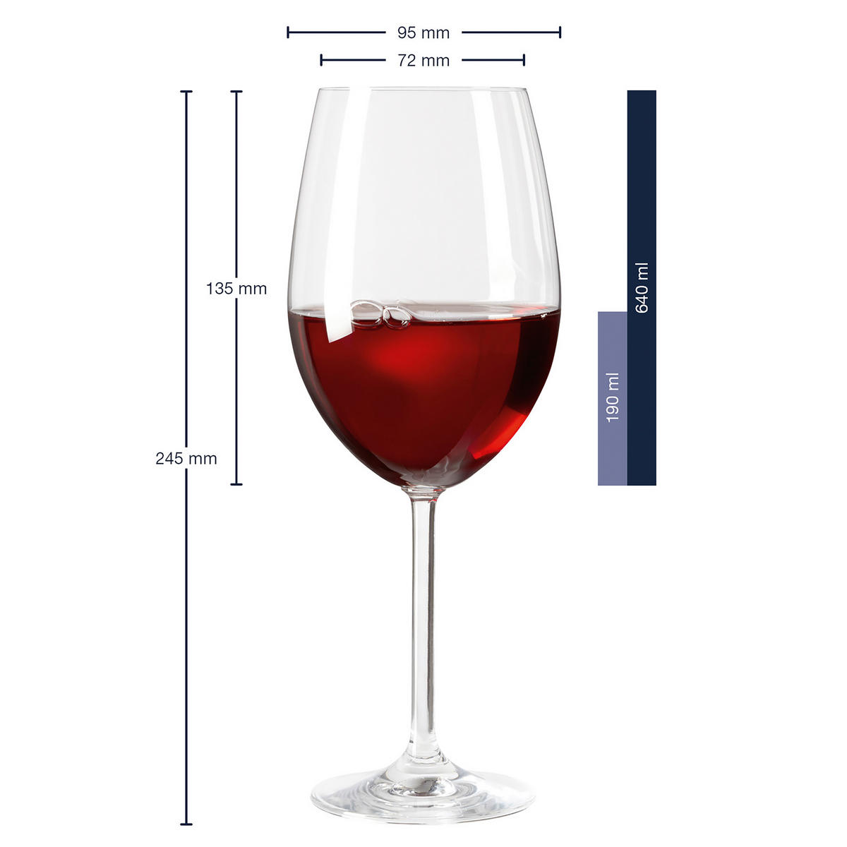 GLÄSERSET Daily  6-teilig  - Klar, Basics, Glas (9,5/24,5cm) - Leonardo