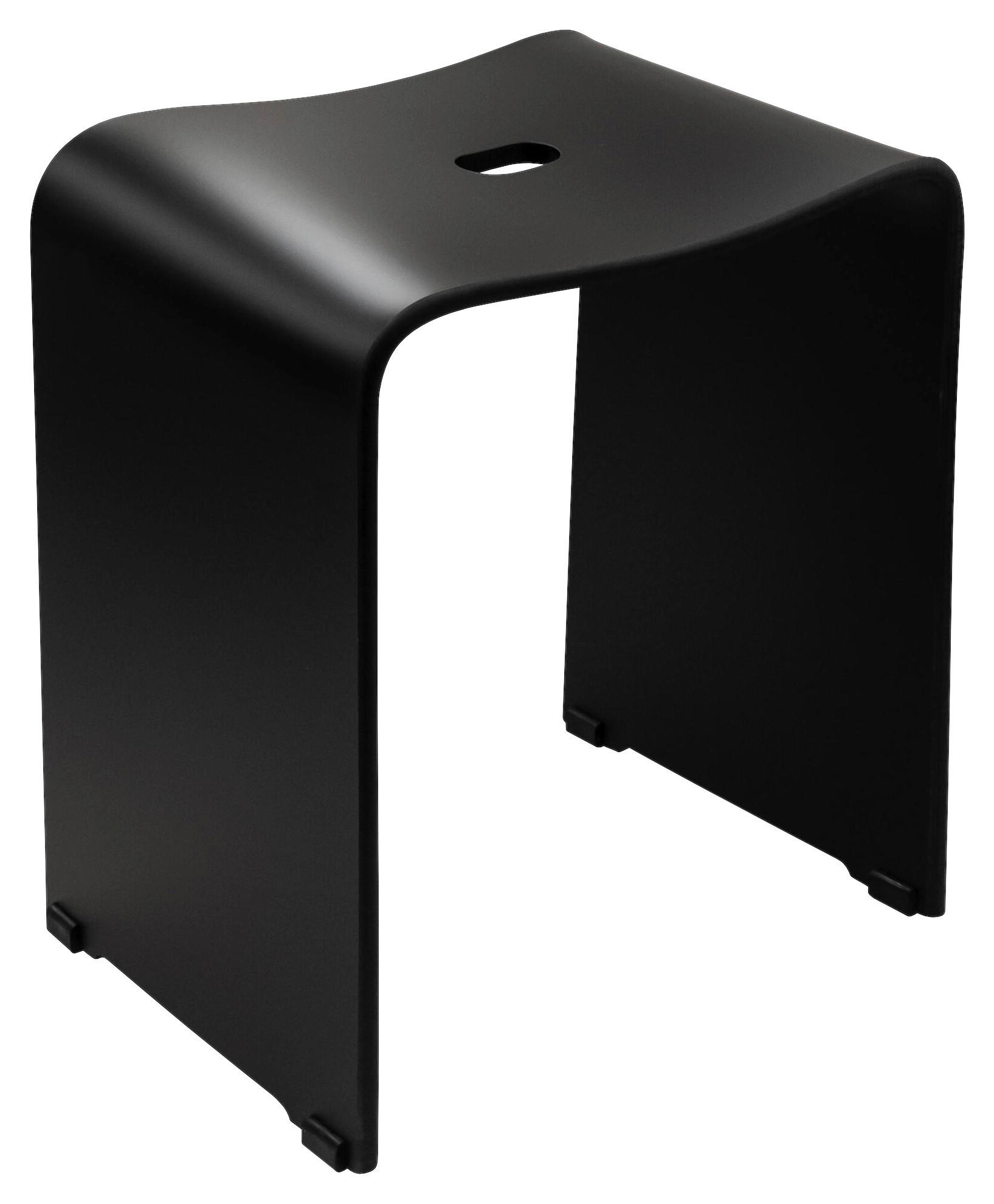 BADHOCKER Kunststoff  - Schwarz, Basics, Kunststoff (40/47/27,5cm) - Sadena