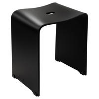 BADHOCKER Kunststoff  - Schwarz, Basics, Kunststoff (40/47/27,5cm) - Sadena