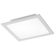 LED-DECKENLEUCHTE - Silberfarben/Weiß, Basics, Metall (30/30/5,6cm) - NOVEL