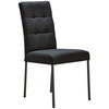 STUHL Webstoff Grau, Schwarz  - Schwarz/Grau, Design, Textil/Metall (46/91/61cm) - home24