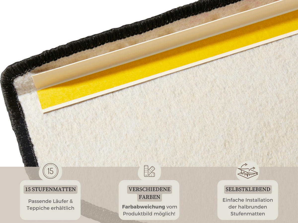 FUßMATTE   Schwarz  - Schwarz, Basics, Kunststoff (23/0,7/65cm) - Hanse Home