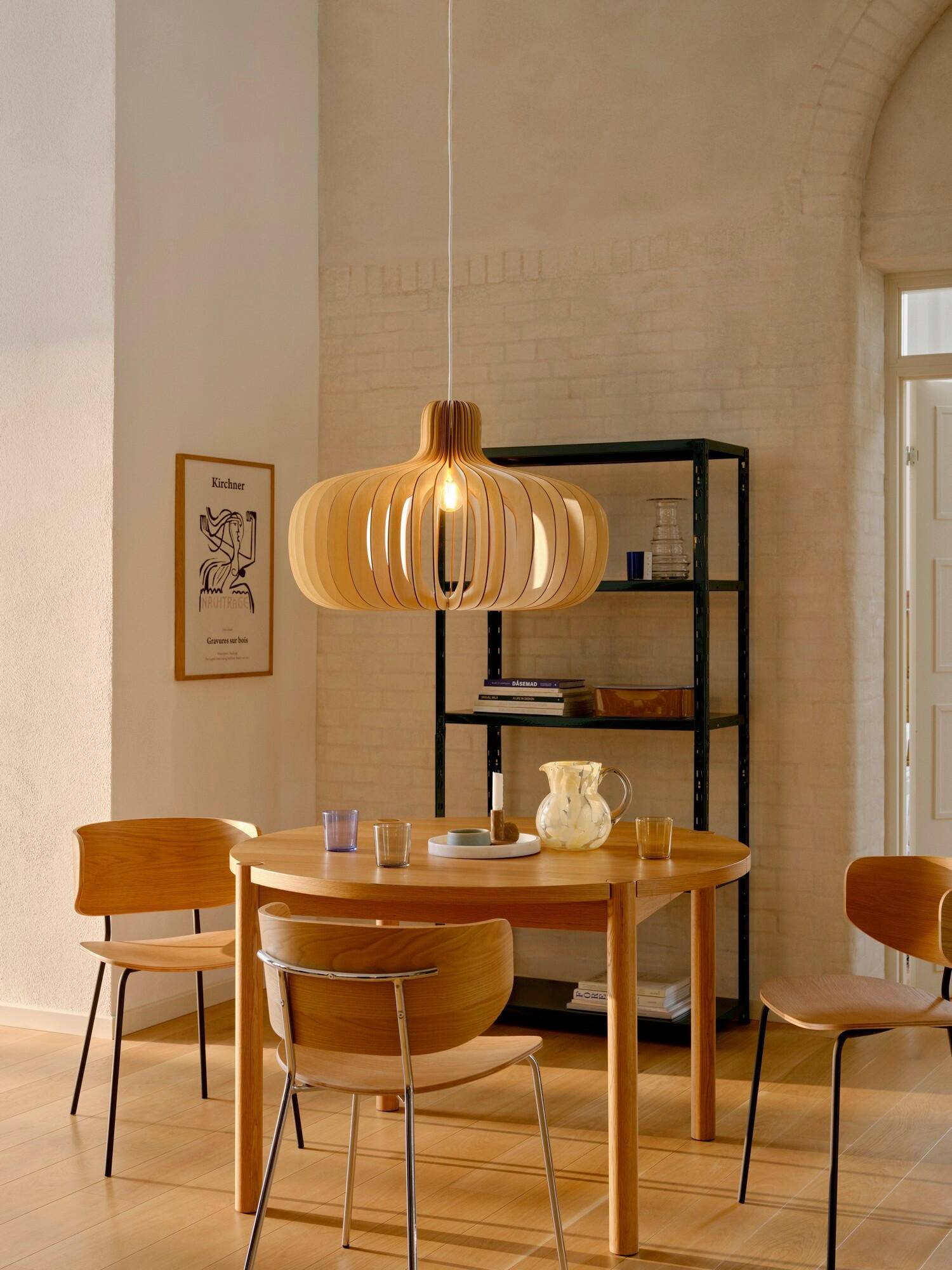 HÄNGELEUCHTE 65,5/43 cm  - Naturfarben, Trend, Holz (65,5/43cm) - Nordlux