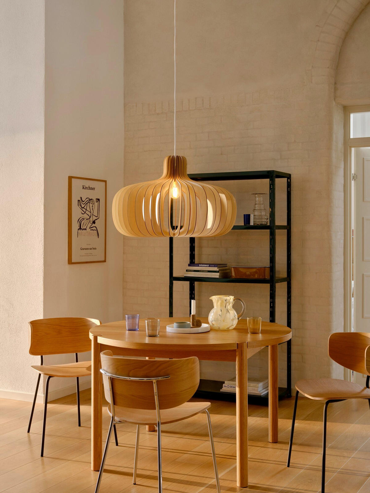 HÄNGELEUCHTE 65,5/43 cm   - Naturfarben, Trend, Holz (65,5/43cm) - Nordlux