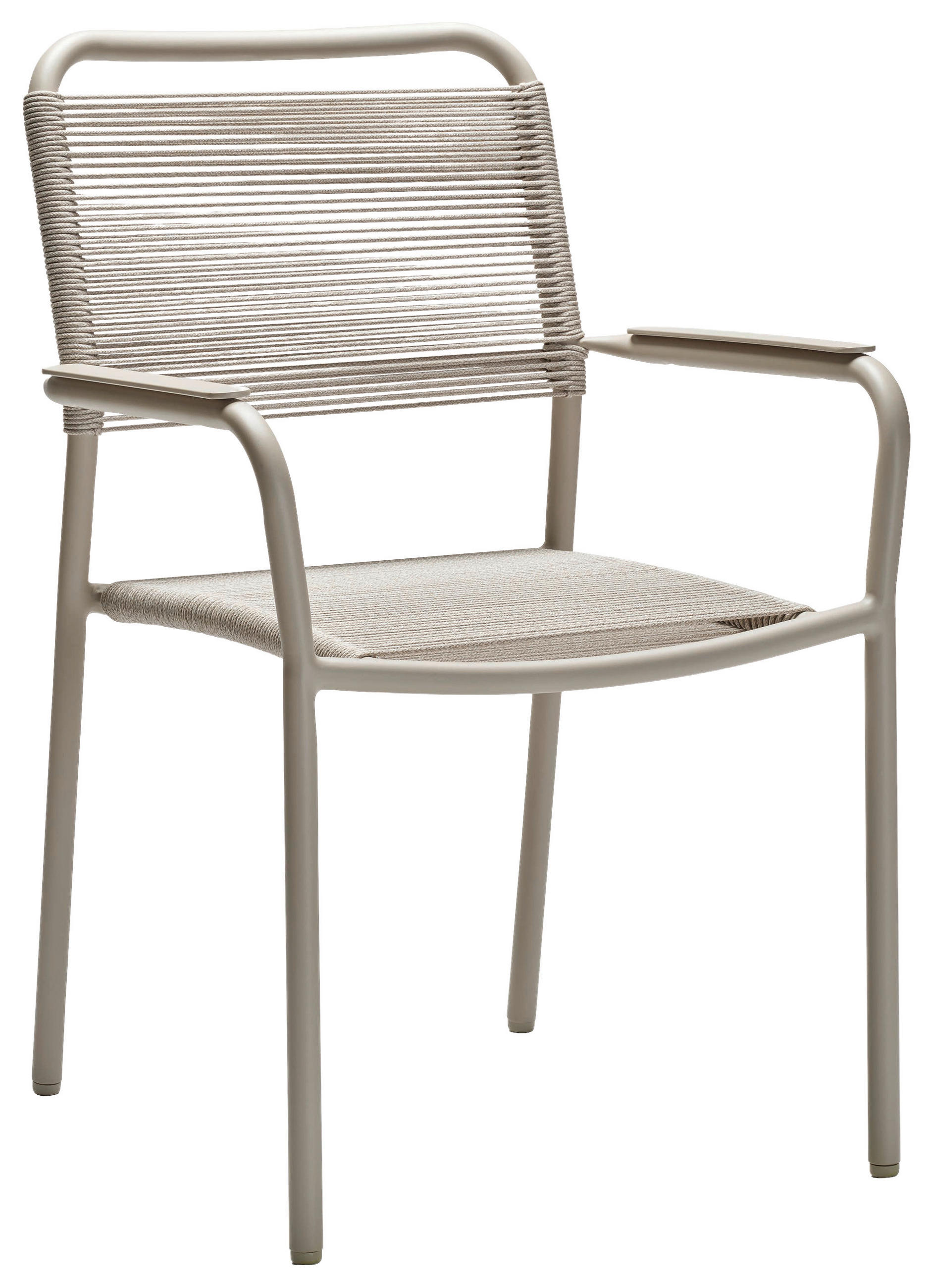 STAPELSESSEL Aluminium Greige  - Greige, Basics, Kunststoff/Metall (59/89/61cm) - Stern