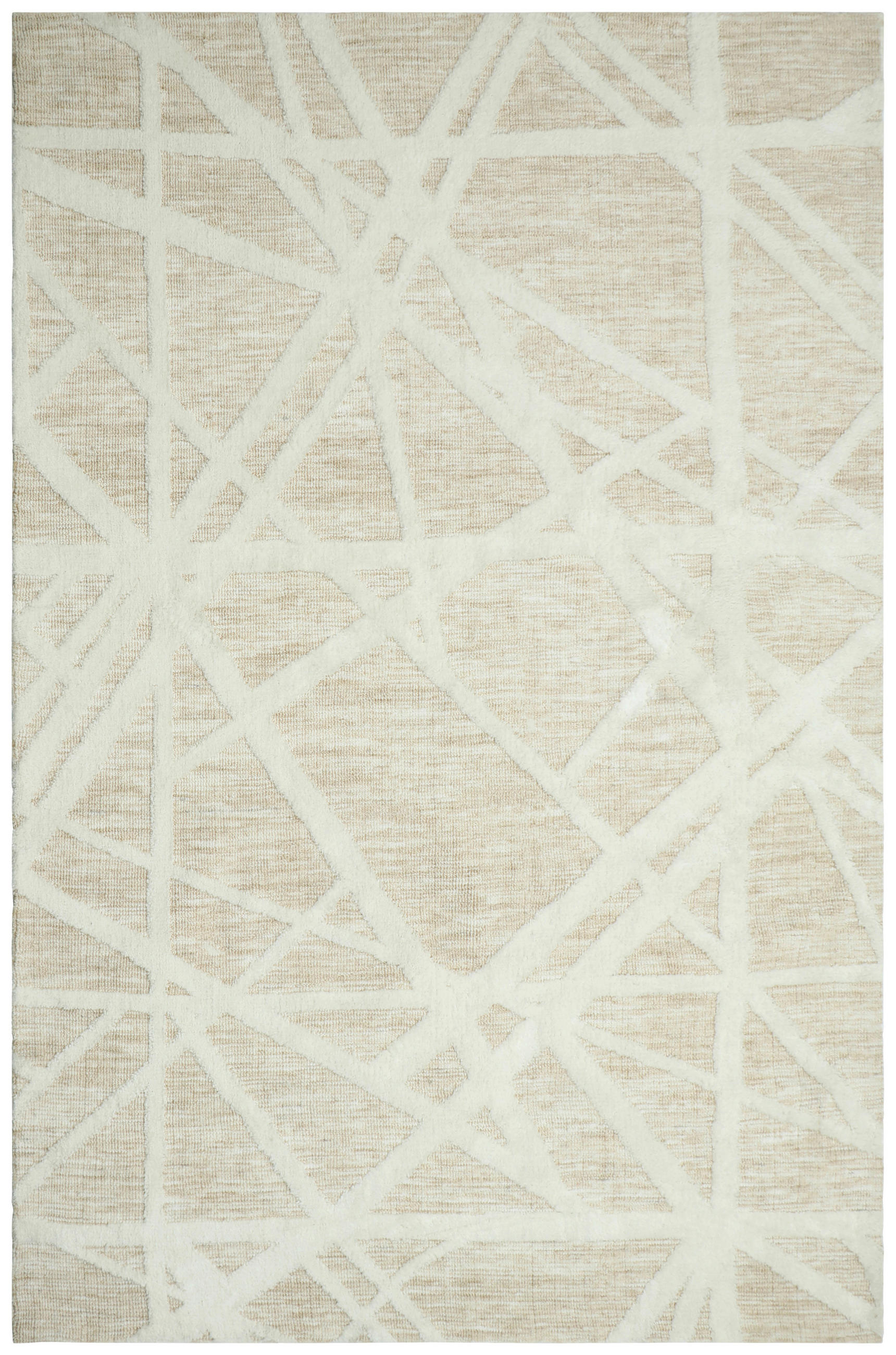 TEPPICH 190/290 cm Verona Weiß, Beige  - Beige/Weiß, Basics, Textil (190/290cm)