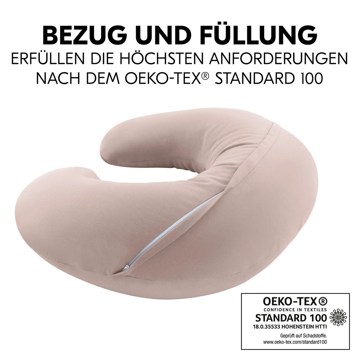 STILLKISSEN Nurse N Feed   - Altrosa, Basics, Textil (25/80/140cm) - Hauck