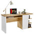 SCHREIBTISCH - Eichefarben/Weiß, KONVENTIONELL, Holzwerkstoff (145/75,5/50cm) - Venda SCHREIBTISCH - Eichefarben/Weiß, KONVENTIONELL, Holzwerkstoff (145/75,5/50cm) - Venda