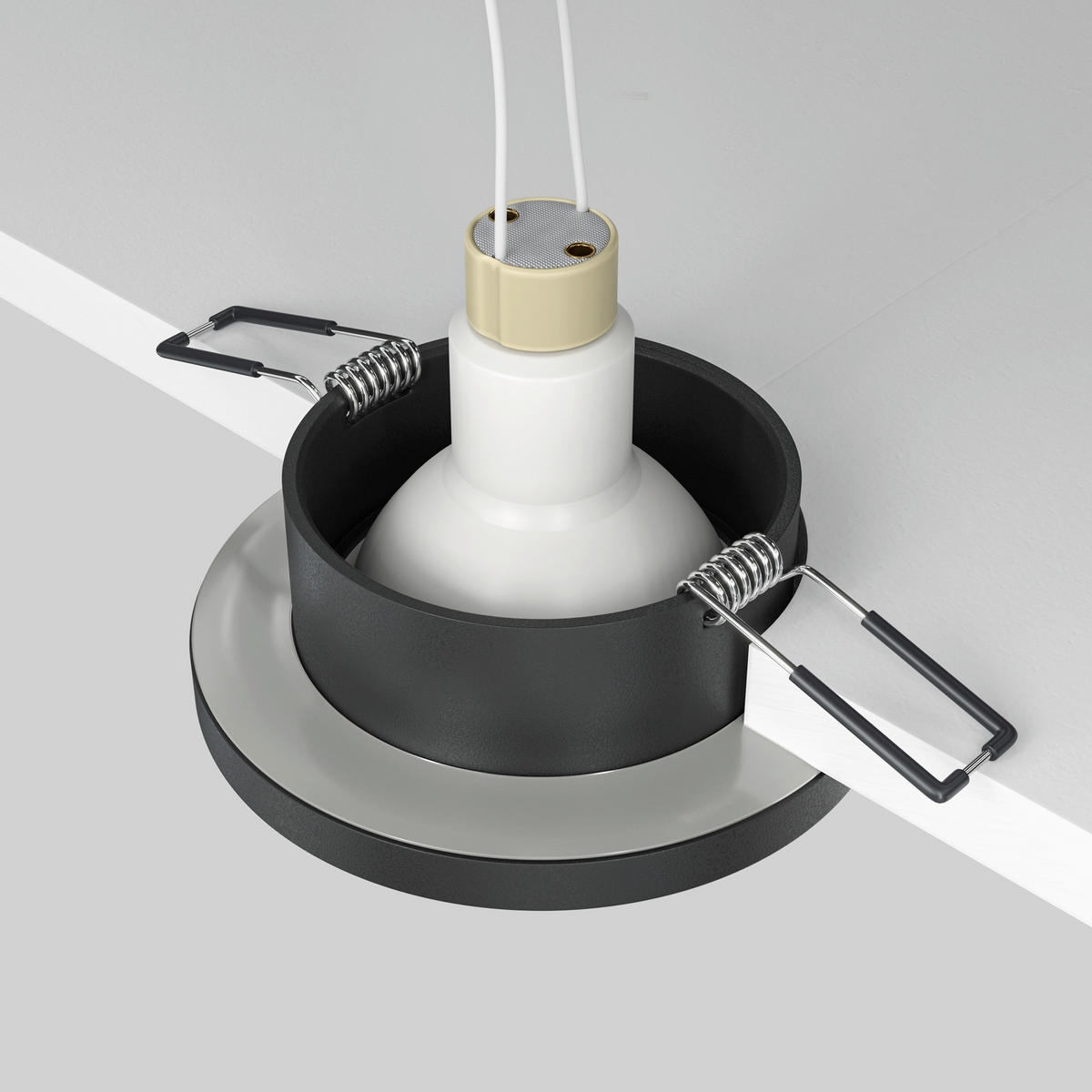 DECKENLEUCHTE Downlight 8,4/2,9 cm  - Schwarz, Design, Metall (8,4/2,9cm) - MAYTONI