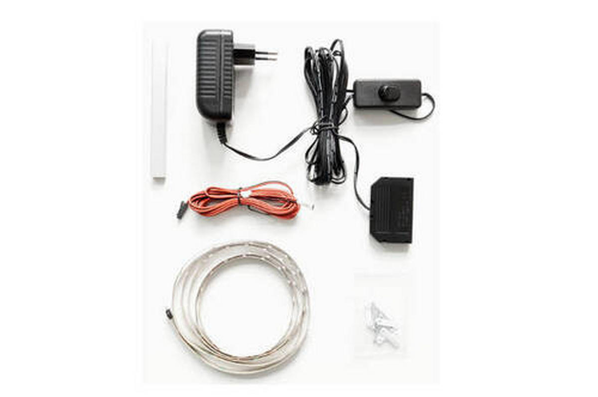 LED-BANDBELEUCHTUNG 115 LED-Leuchtmittel  - Weiss, Design, Kunststoff/Metall (115/1cm) - MID.YOU