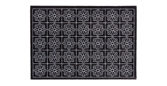 FUßMATTE 50/70 cm  - Schwarz/Weiß, Design, Textil (50/70cm) - Esposa