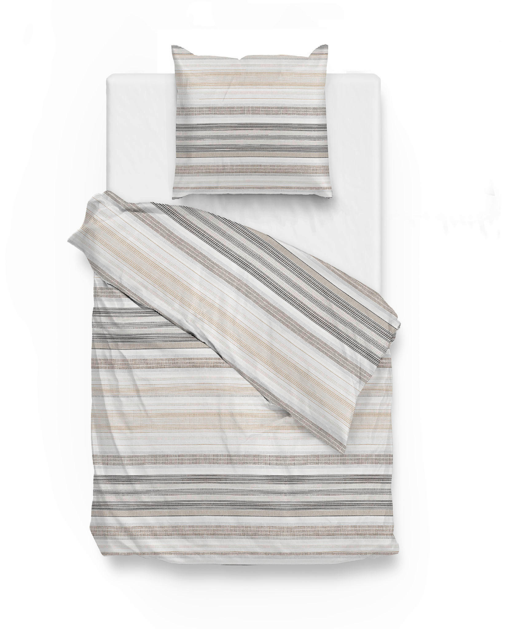 BETTWÄSCHE Fall Flanell 135/200 cm  - Grau, Design, Textil (135/200cm) - Novel
